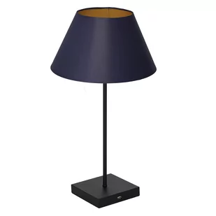 Luminex USB 905 lampa stołowa lampka 1x60W E27 czarny/niebieski/złoty - Lampy stojące - miniaturka - grafika 1