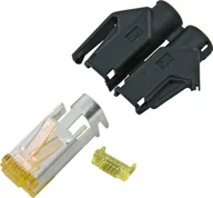 Pozostałe akcesoria sieciowe - EFB EFB Elektronik H7642.4-100, RJ-45, Black, Male, Straight, Cat6a, S/UTP STP - miniaturka - grafika 1