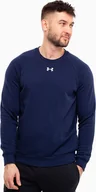 Bluzy męskie - Under Armour Bluza męska Under Armour Rival Fleece Crew granatowa 1379755 410 XL - miniaturka - grafika 1