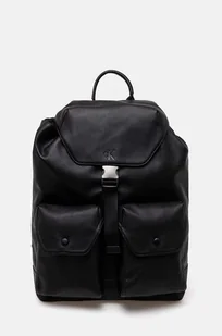 Calvin Klein Jeans plecak męski kolor czarny duży gładki K50K512544 - Plecaki - miniaturka - grafika 1