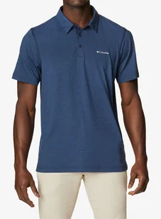 Koszulka polo Columbia Tech Trail Polo - collegiate navy heather - Koszulki i topy damskie - miniaturka - grafika 1