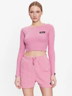 Ellesse Bluzka Linny SGR17947 Różowy Slim Fit - Bluzki damskie - miniaturka - grafika 1