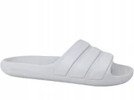 Klapki i japonki damskie - Adidas Adilette Flow IG6863 Damskie Klapki Basenowe Na Basen Plażowe Szare - miniaturka - grafika 1