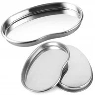 Nerki - TACKA miska NERKA metalowa na narzędzia STAL NIERDZEWNA kosmetyczna srebrna - miniaturka - grafika 1