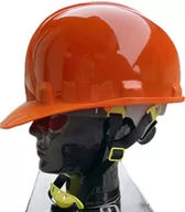 Odzież robocza - Kask roboczy z paskiem podbródkowym HELMET ERIK kask ochronny HDPE - pomarańczowy PGT - miniaturka - grafika 1