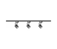 Lampy sufitowe - Reflektor do systemu szynoweo PRAHA 3xGU10/10W/230V czarny - miniaturka - grafika 1