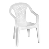 Fotele i krzesła ogrodowe - Krzesło ogrodowe dziecięce białe Vog - miniaturka - grafika 1