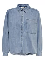 Koszule damskie - ONLY Koszula 15267501 Niebieski Standard Fit - miniaturka - grafika 1