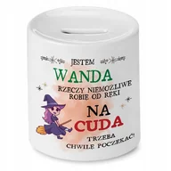 Skarbonki - Skarbonka Dla Wandy na Urodziny Idealny Prezent z Nadrukiem ze Zdjęciem - miniaturka - grafika 1