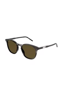 Gucci okulary przeciwsłoneczne męskie kolor szary - Okulary przeciwsłoneczne - miniaturka - grafika 1