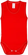 Body dla niemowląt - BODY ramiączko RAMKA bez rękawa CZERWONE r 80 KLEKLE - miniaturka - grafika 1