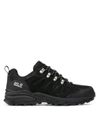 Buty trekkingowe męskie - Jack Wolfskin Trekkingi Refugio Texapore Low M 4049851 Czarny - miniaturka - grafika 1