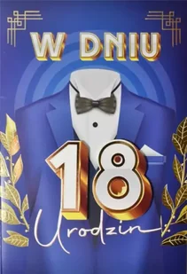 Karnet Urodziny 18 - YEKU - Kartki okolicznościowe i zaproszenia - miniaturka - grafika 1