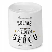 Skarbonki - Dla Kolarza Skarbonka na Urodziny Na Prezent z Nadrukiem ze Zdjęciem + Opakowanie na prezent (wzór 04) - miniaturka - grafika 1