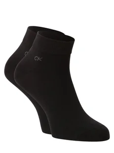 Calvin Klein Skarpety pakowane po 2 szt. Mężczyźni drobna dzianina czarny jednolity, 39-42 - Skarpetki męskie - miniaturka - grafika 1