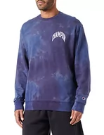 Bluzy męskie - Champion Męska bluza Rochester 1919 City Exporer Tie Dye Crewneck z okrągłym dekoltem, granatowa (Eco-Future), XXL, granatowy (Eco-future), XXL - miniaturka - grafika 1