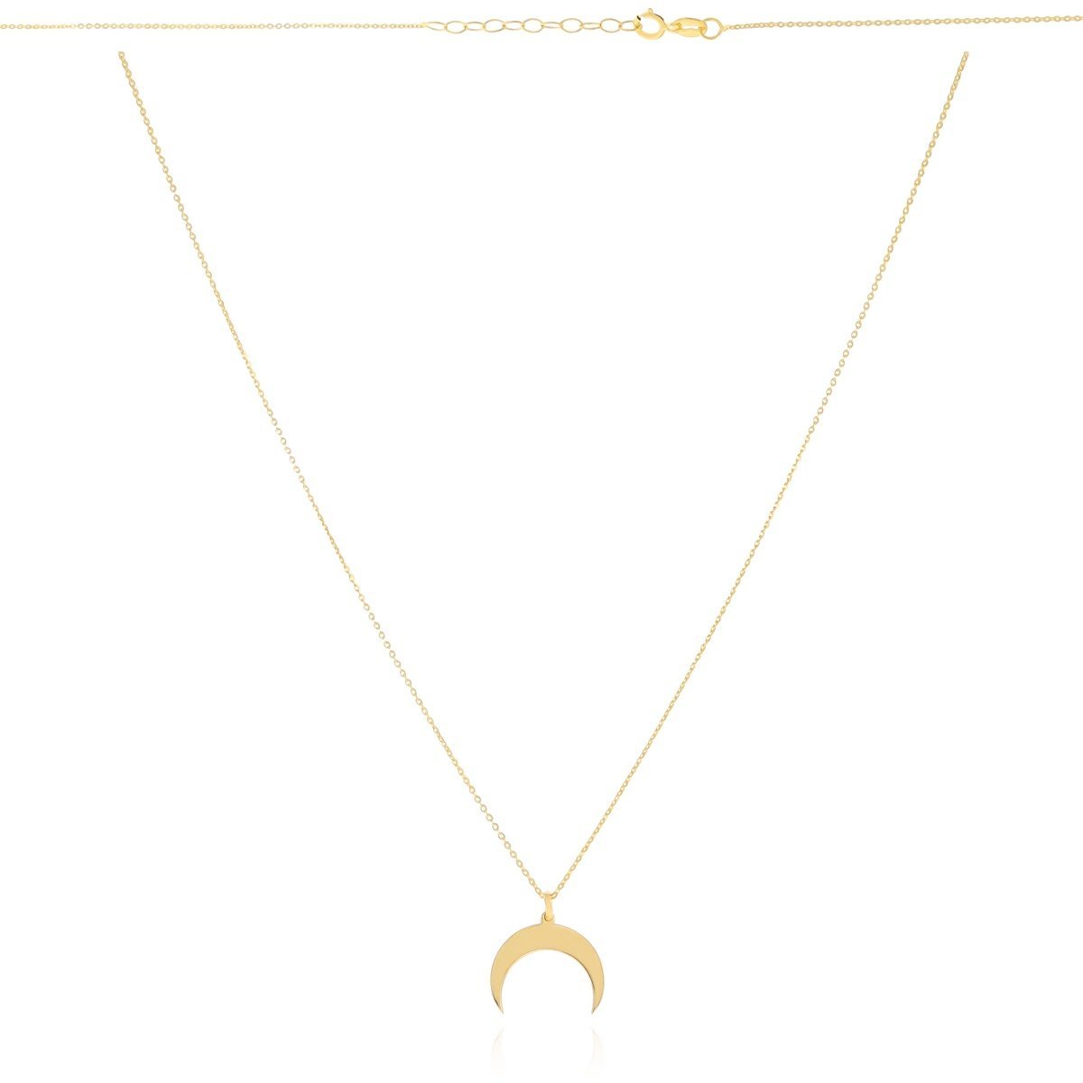 Złoty naszyjnik celebrytka z księżycem pr. 333