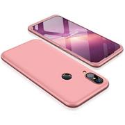 Etui i futerały do telefonów - GKK 360 Protection Case etui na całą obudowę przód + tył Huawei P20 Lite różowy - miniaturka - grafika 1