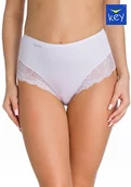 Majtki damskie - Figi damskie KEY LPF-111, 2-pak, białe L - miniaturka - grafika 1