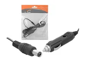Akcesoria do układu elektrycznego - Wtyk zapalniczki samochodowej z kablem 1.8m, wtyk 2.5/5.5. MA CS12 - miniaturka - grafika 1