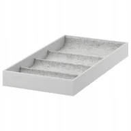 Meble modułowe i akcesoria - IKEA KOMPLEMENT WKŁAD Z 4 PRZEGRÓDKAMI SZARY 25x53 - miniaturka - grafika 1