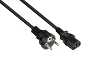Kable komputerowe i do monitorów - Alcasa P0030-S050 kabel zasilające Czarny 5 m Wtyczka zasilająca typu E+F C13 panel - miniaturka - grafika 1