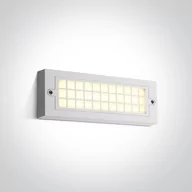 Lampy ogrodowe - Daris kinkiet zewnętrzny biały LED IP65 67502C/W/W OneLight // Rabaty w koszyku i darmowa dostawa od 299zł ! - miniaturka - grafika 1