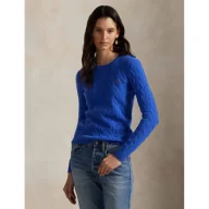 Swetry damskie - POLO RALPH LAUREN Wełniany sweter JULIANNA Regular Fit z dodatkiem kaszmiru - miniaturka - grafika 1