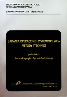 Badania Operacyje I Systemowe 20006 - Systemy operacyjne i oprogramowanie - miniaturka - grafika 1
