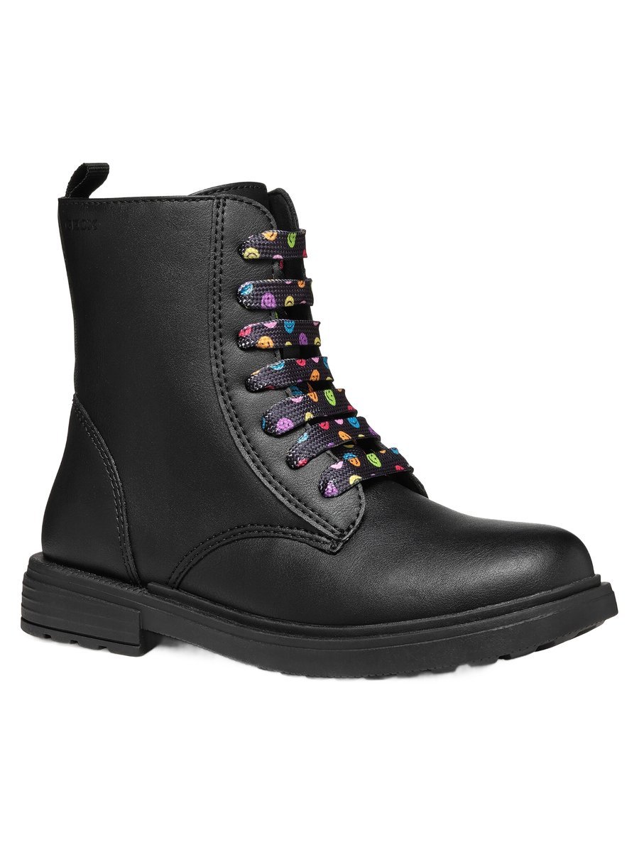 GEOX ECLAIR CZARNE BOTKI MŁODZIEŻOWE NA ZAMEK 38 J0A