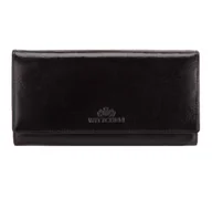 Portfele - Damski portfel ze skóry klasyczny duży - miniaturka - grafika 1