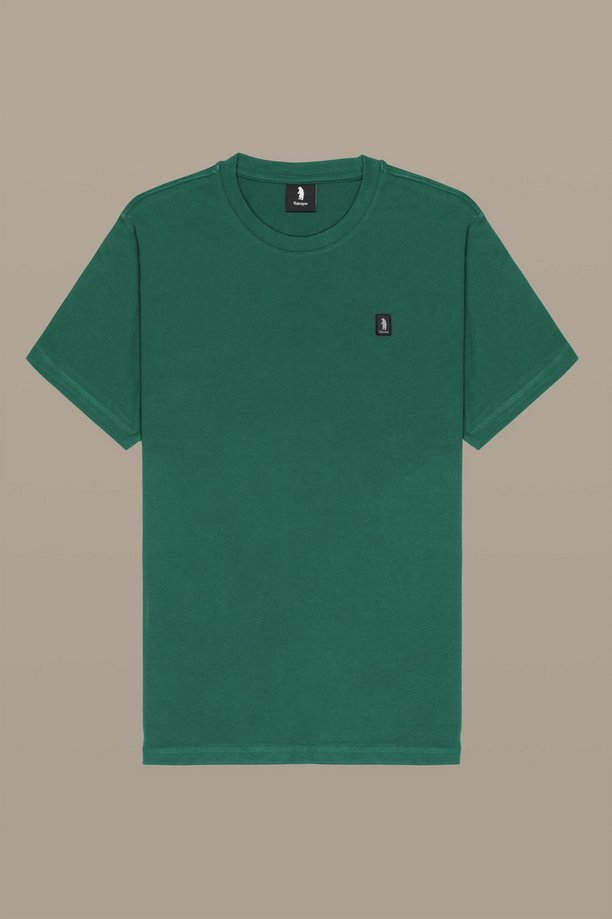 T-shirt męski refrigue con patch bottle green altro