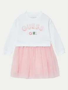 Guess Sukienka codzienna K5RK05 K82T0 Biały Regular Fit - Sukienki i spódniczki dla dziewczynek - miniaturka - grafika 1