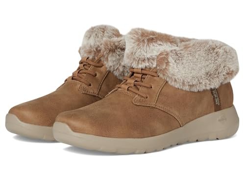 Skechers Damskie botki Go Joy Cozy Charm, Kasztan, 37 EU