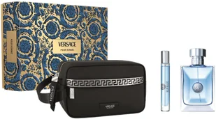 Zestaw dla mężczyzn Versace Pour Homme Woda toaletowa 100 ml + Miniaturka Woda toaletowa 10 ml + Kosmetyczka (8011003893492) - Zestawy kosmetyków damskich - miniaturka - grafika 1