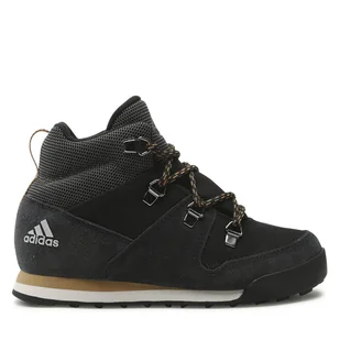 Trekkingi adidas Snowpitch K FZ2602 Czarny - Buty trekkingowe damskie - miniaturka - grafika 1