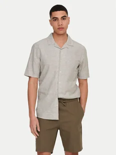 Only & Sons Koszula Caiden 22025116 Beżowy Slim Fit - Koszule męskie - miniaturka - grafika 1