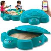 Place zabaw - RAJ DLA DZIECI PIASKOWNICA DLA DZIECKA ZAMYKANA PLASTIKOWA PREZENT Bezpieczna Ogrodowa + EBOOK - miniaturka - grafika 1