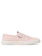 Trampki damskie - Pepe Jeans Tenisówki Brady W Basic PLS31287 Różowy - miniaturka - grafika 1