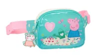 Nerki - PEPPA PIG PRETTY FLOWERS - saszetka biodrowa dla dzieci, idealna dla młodzieży i dzieci w różnym wieku, wygodna i wszechstronna, jakość i wytrzymałość, 14 x 4 x 11 cm, Mięta/pastelowy żółty, M, Casual - miniaturka - grafika 1