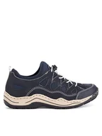 Półbuty damskie - Rieker Sneakersy L0551-14 Granatowy - miniaturka - grafika 1