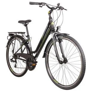 Rower trekkingowy INDIANA X-Road 1.0 D15 28 cali damski Czarny - Rowery - miniaturka - grafika 1