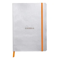 Notesy i bloczki - Notatnik Rhodia A5, miękka oprawa, kropki, Srebrny - miniaturka - grafika 1