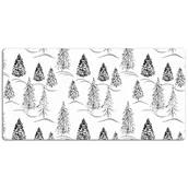 Podkładki na biurko - Mata z nadrukiem na biurko Zimowa choinka 120x60 cm, Dywanomat - miniaturka - grafika 1