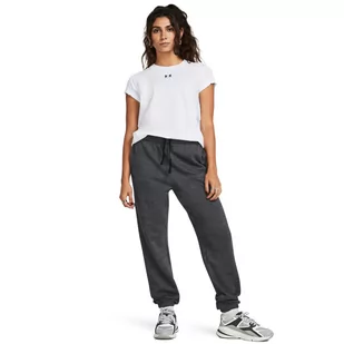 Damskie spodnie dresowe Under Armour UA Rival Terry Jogger - szare - UNDER ARMOUR - Spodnie sportowe damskie - miniaturka - grafika 1
