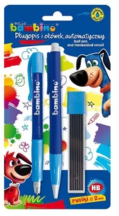 Zestaw długopis i ołówek + rysiki BAMBINO - Długopisy - miniaturka - grafika 1