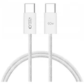 Kable USB - Kabel USB Typ-C - USB Typ-C TECH-PROTECT UltraBoost PD60W 3A 1 m Biały - miniaturka - grafika 1