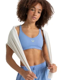 Roxy Biustonosz sportowy HEART INTO IT BRA damski fioletowy XL - Biustonosze - miniaturka - grafika 1