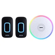 Systemy inteligentnych domów - Dzwonek bezprzewodowy EURA WDP-42A3v2TWB (2 odbiorniki) - miniaturka - grafika 1