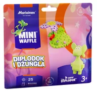 Klocki - Marioinex Smok Diplodok i Dżungla klocki wafle mini konstrukcyjne 25 el - miniaturka - grafika 1